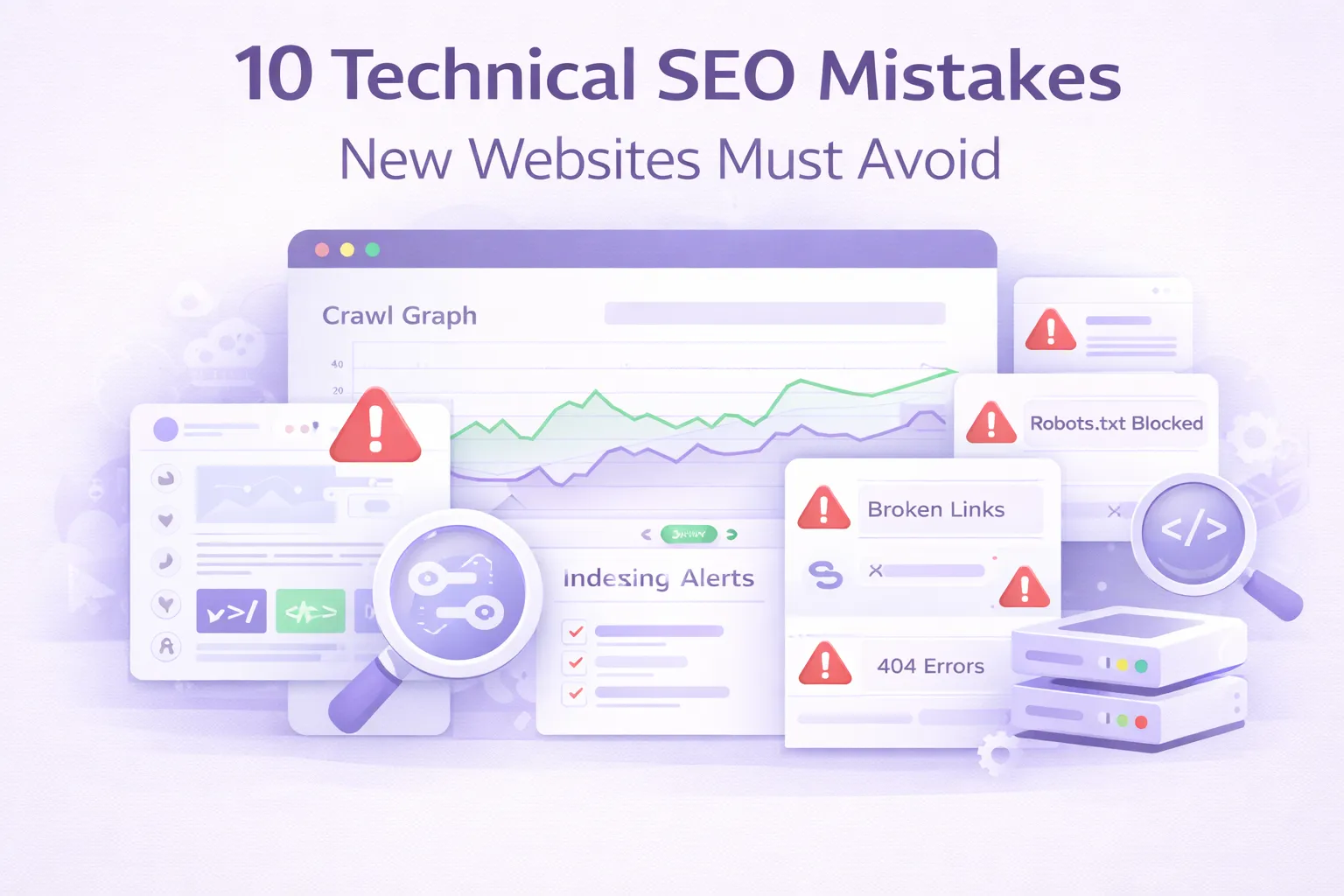 10 Technical SEO Mistakes New Websites Must Avoid (2026 Guide)